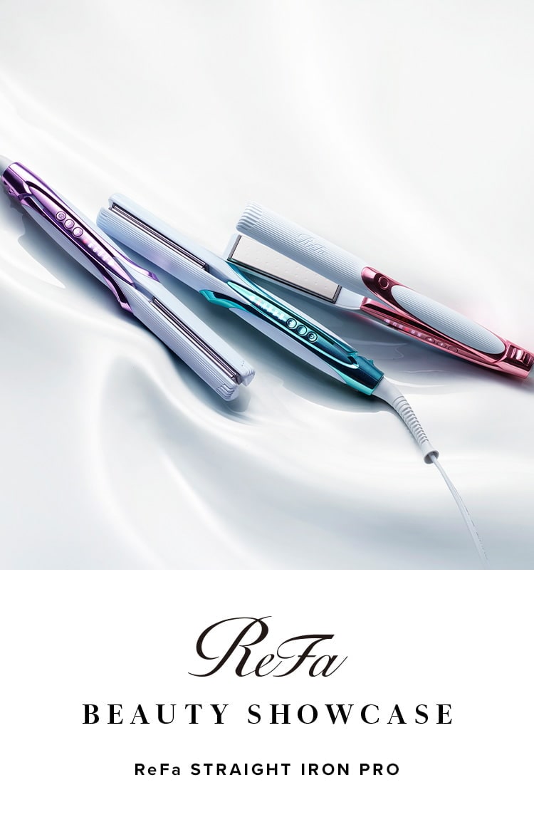 水・熱・圧のコントロールで、しっとり端正なストレートヘ。ReFa STRAIGHT IRON PRO