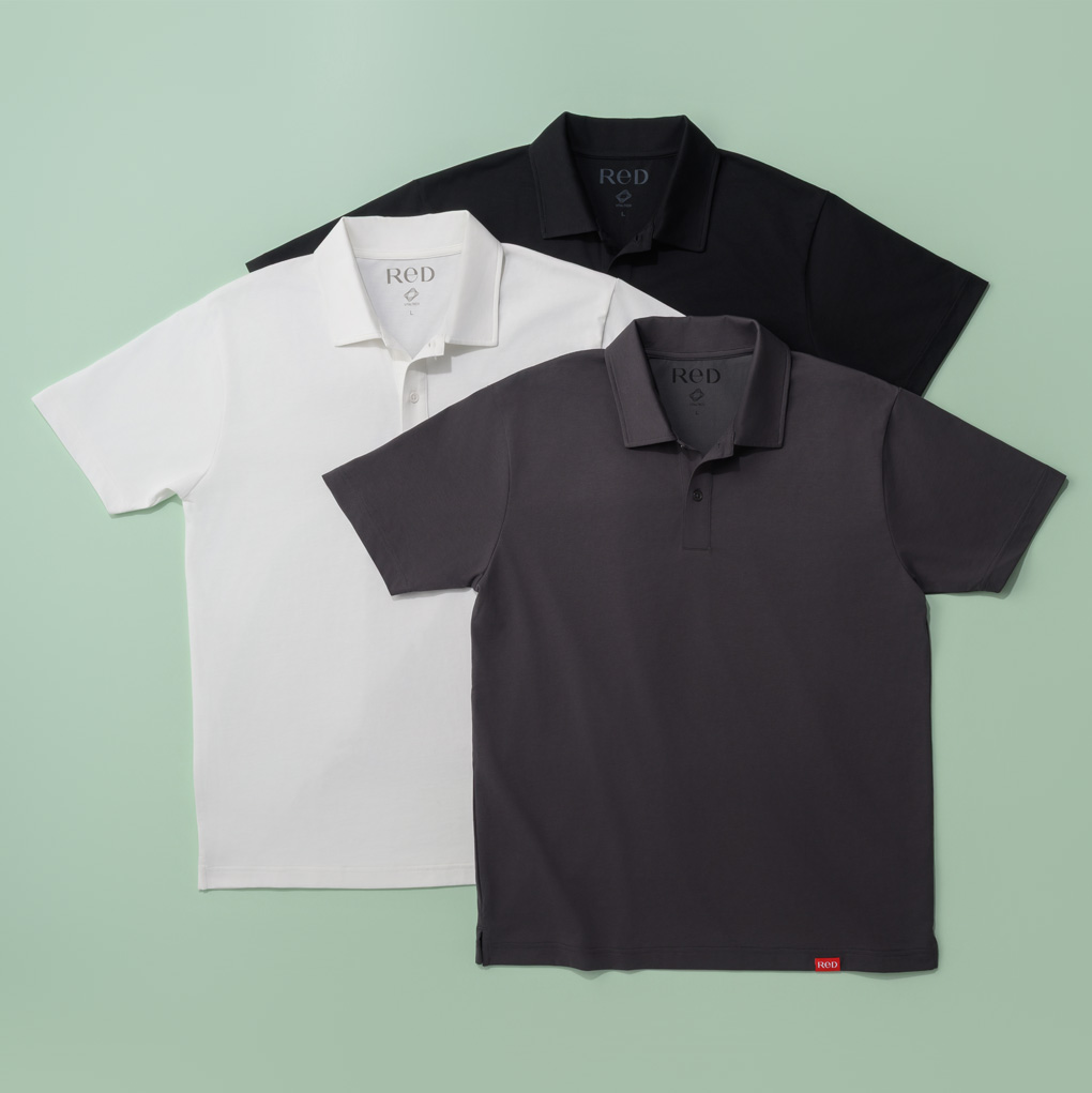 コットン ポロシャツ半袖