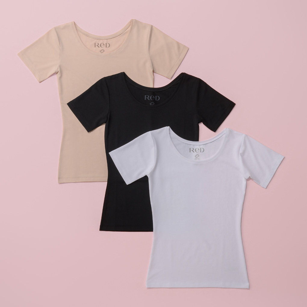 【女性用】 Uネックインナー半袖