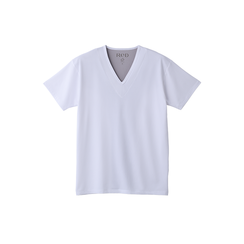 【男性用】 ReD Vネックインナー半袖 肩コリ改善
