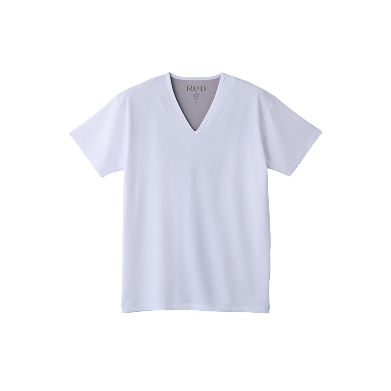 【男性用】 ReD Vネックインナー半袖 肩コリ改善