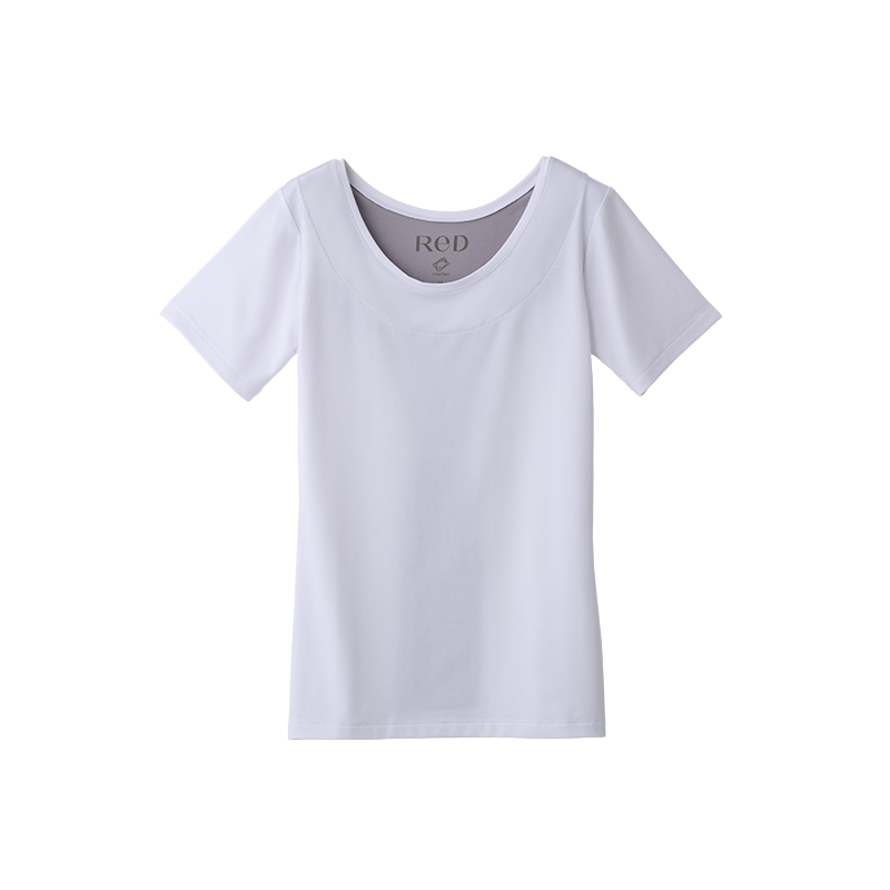 【女性用】 ReD Uネックインナー半袖 肩コリ改善