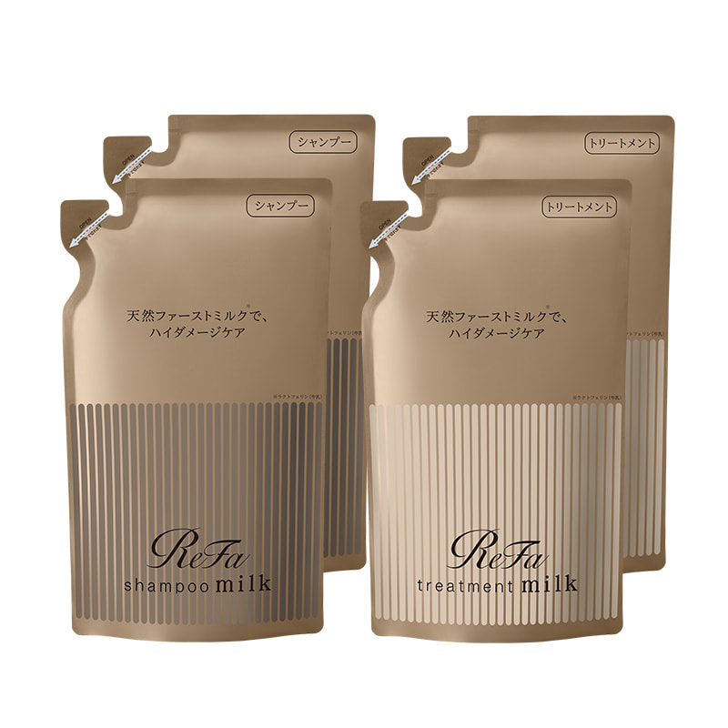 リファミルクプロテインシャンプー&トリートメントロイヤル×２(詰め替え用)