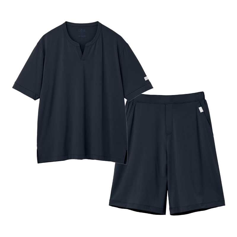 リファバイタルテック ストレッチスムース ショートスリーブプルオーバー＆ ショートパンツ/MEN
